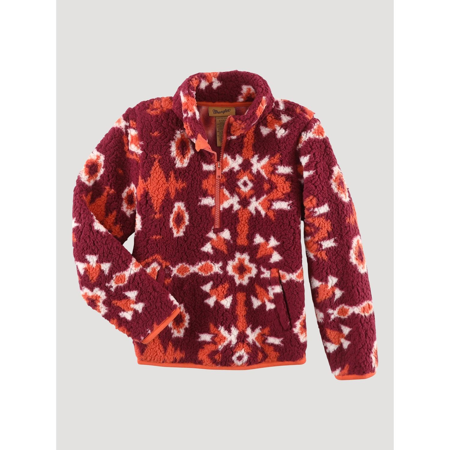 Wrangler Girl's Sherpa Pullover - Pink