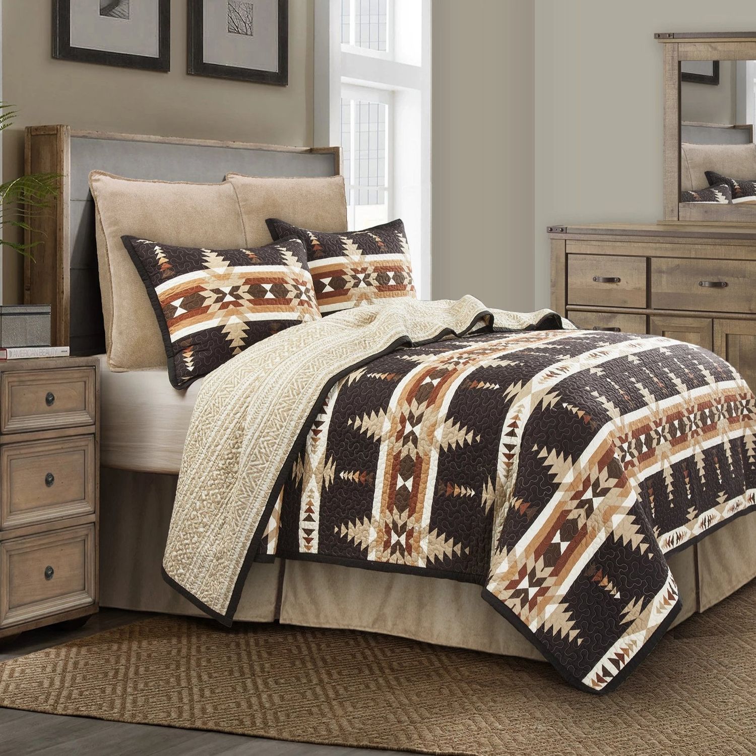 Yosemite Quilt Set, Full / Queen (Reversible)