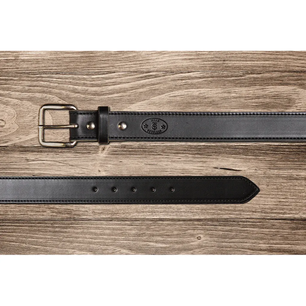 Texas Saddlery Black Latigo Belt, Size: 32