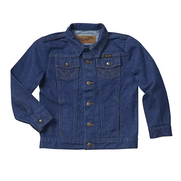 Wrangler Boy's Western Unlined Jean Jacket - Prewashed, Size: XS