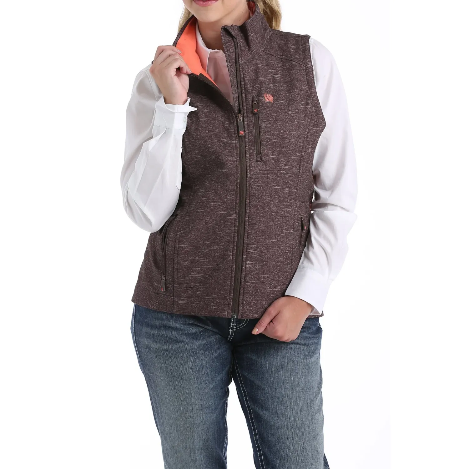 Cinch Women's Printed Bonded Vest, Size: SMALL