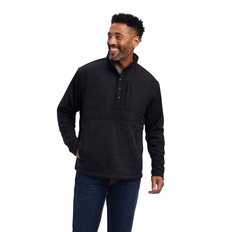 Ariat Mens Caldwell Reinforced Snap Sweater Charcoal *FINAL SALE*