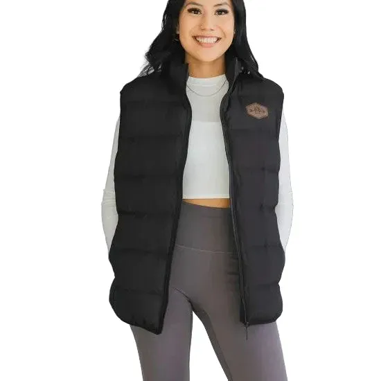 Bare Activewear Rocky Mountain Women's Vest, Color: black-14, Size: 2XL