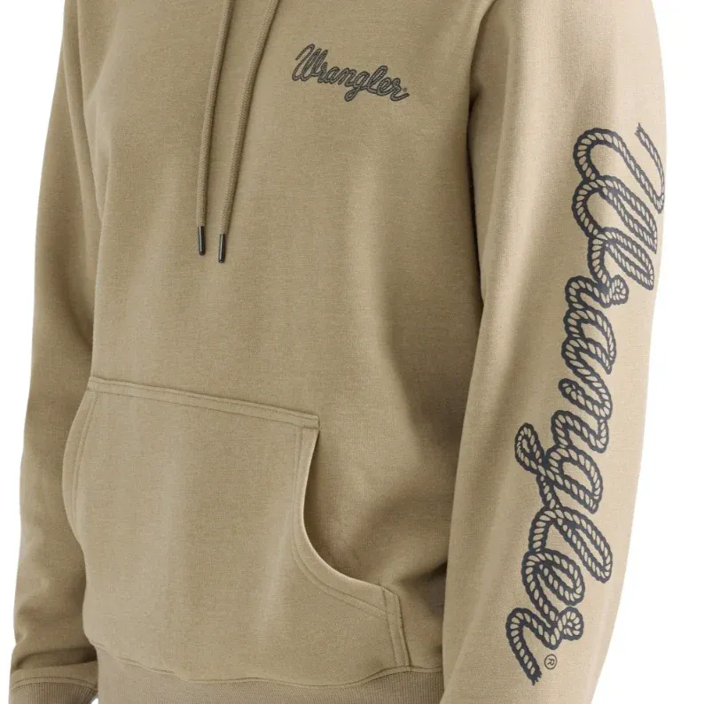 Wrangler® Men's Pullover Hoodie - Trench Coat, Size: S