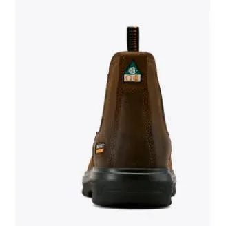 Ariat Men's Turbo Chelsea CSA Waterproof Carbon Toe Work Boot- Rich Brown