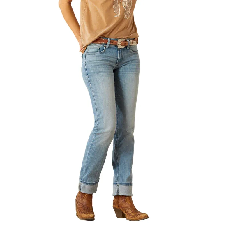 **Ariat Women's Mr. Alessia MIdrise Straight Leg Jean - Oklahoma