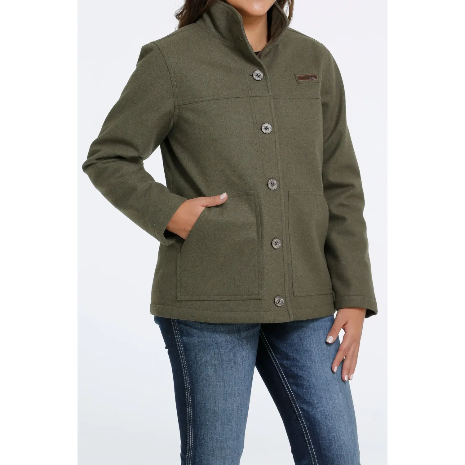 Cinch Women's Wooly Coat Olive