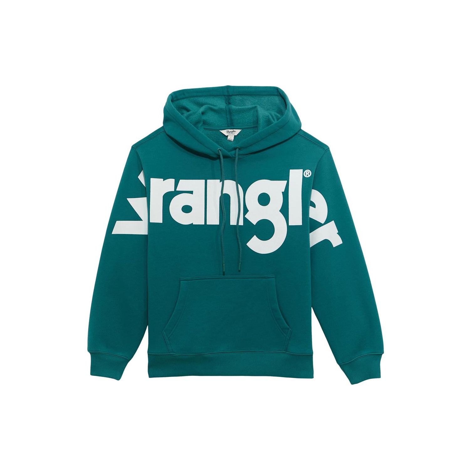 Wrangler Women's Retro Vintage Classic Logo Hoodie - Teal