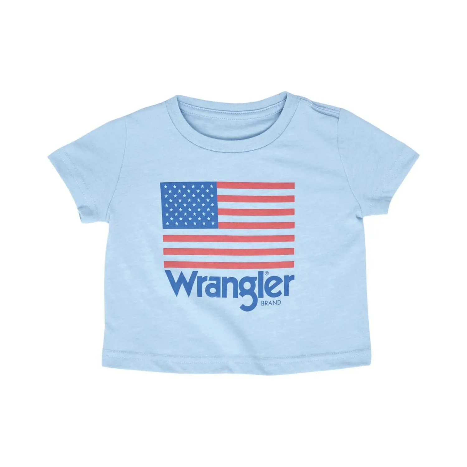 Wrangler Baby Boy's T-Shirt - Ashley Blue Heather, Size: 0-3M