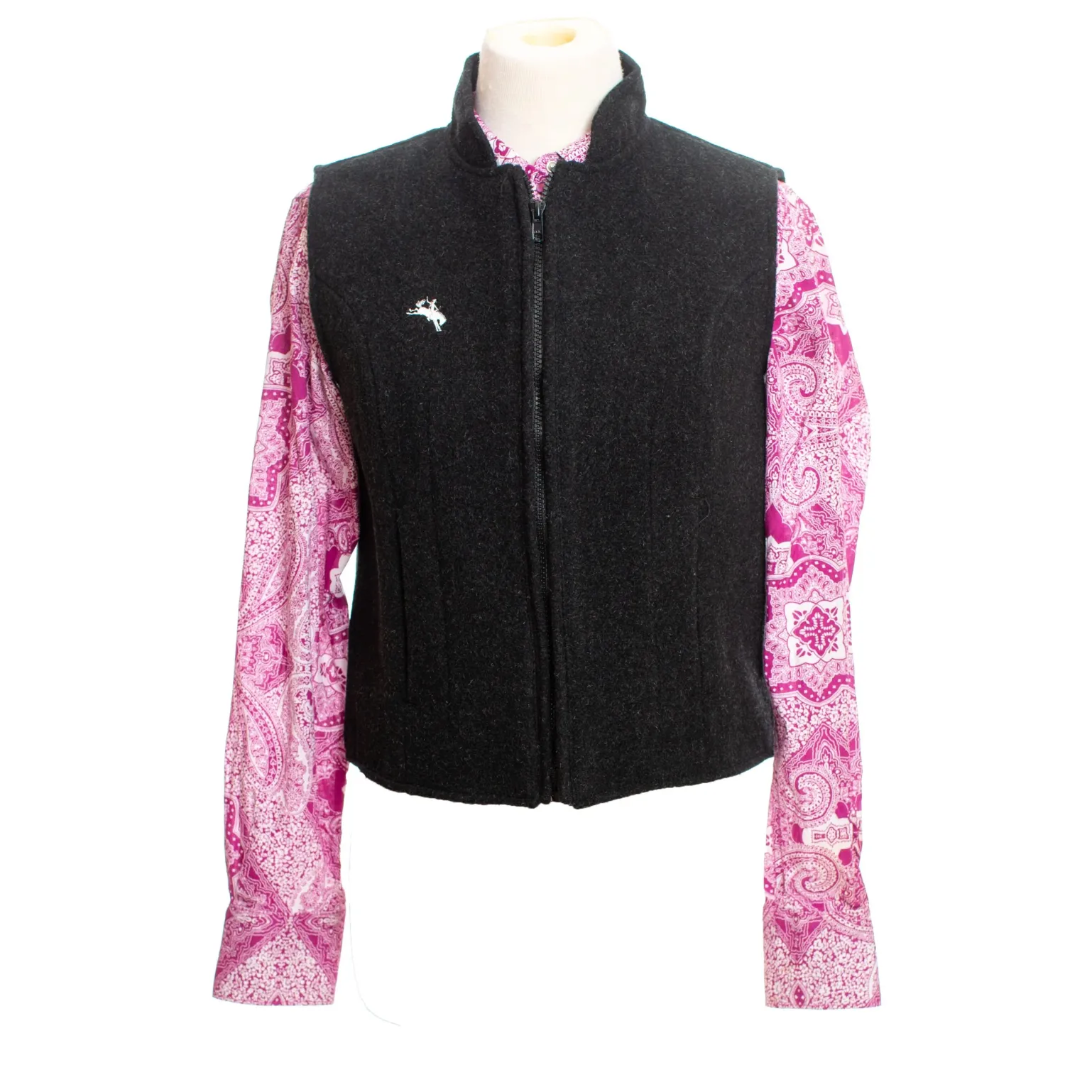 Wyoming Traders Wool Sierra Vest, Color: BLACK, Size: S