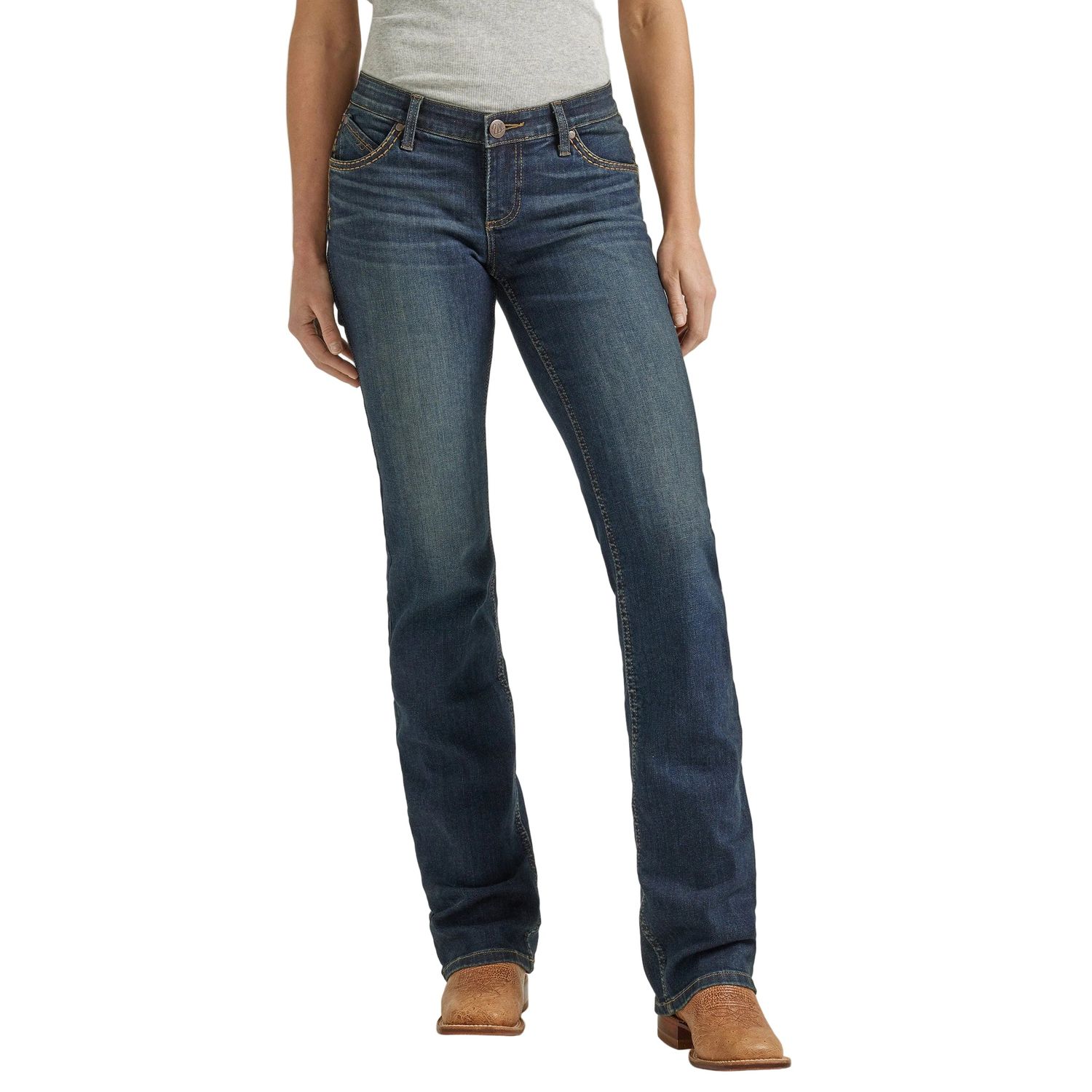 Wrangler Women's Ultimate Riding Shiloh Low Rise Bootcut Jeans - Della