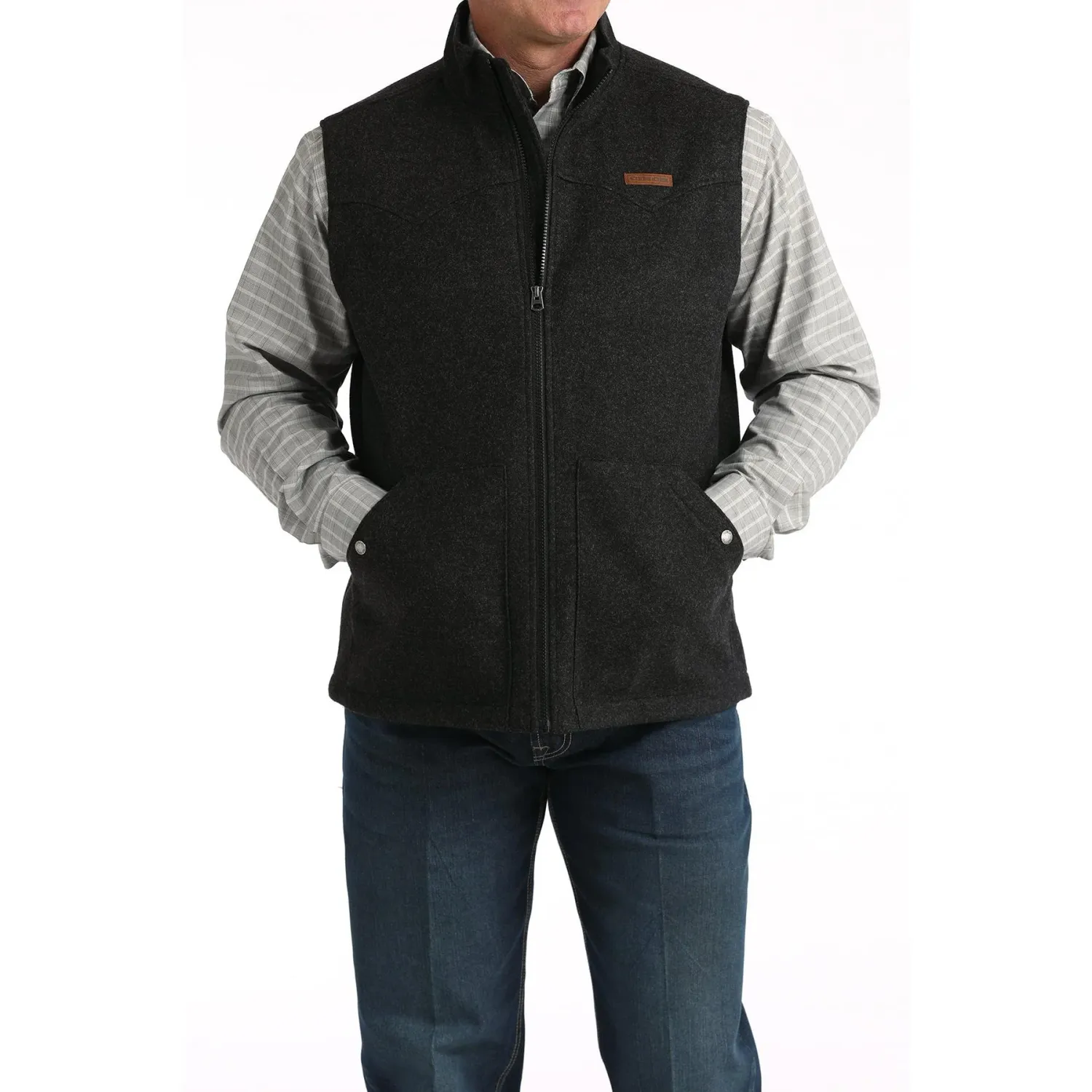 Cinch Men's Vest- Multiple Colours, Color: Black, Size: XS