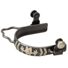Weaver Ladies Chev Floral Bump Spur, Color: Black