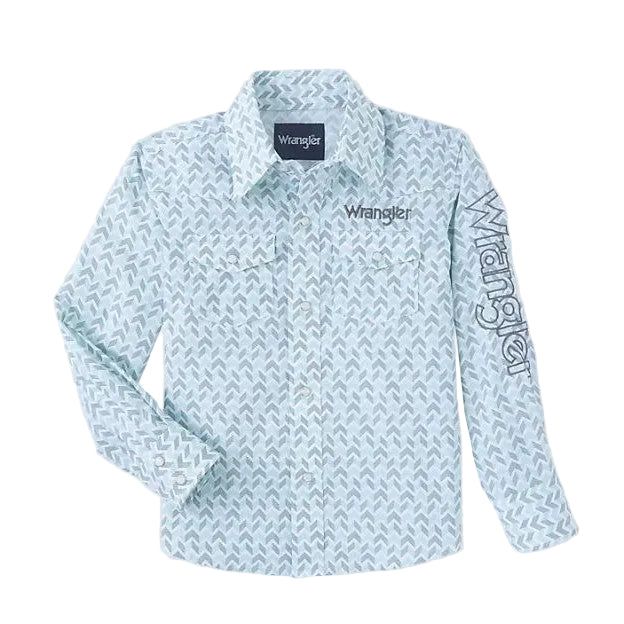 Wrangler Boy's Logo Long Sleeve Shirt -