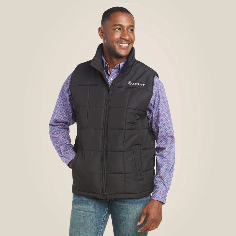 Ariat Men's Crius Insulated Vest - Black, Size: 3XL