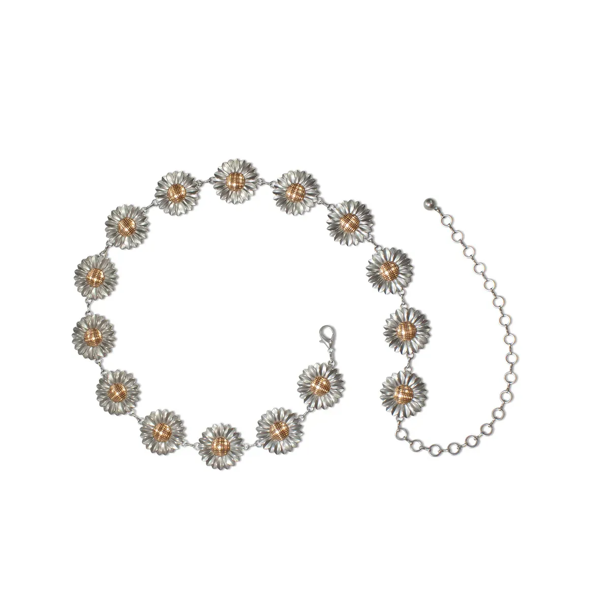 Ariat Women's Sunflower Concho Belt - Silver, Size: M