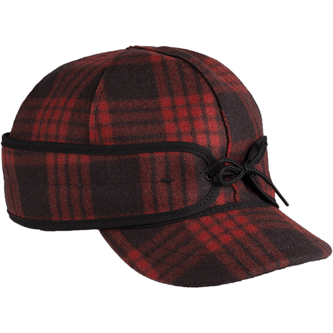 The Millie Kromer Cap Size 7 1/8 Black/Red Tartan
