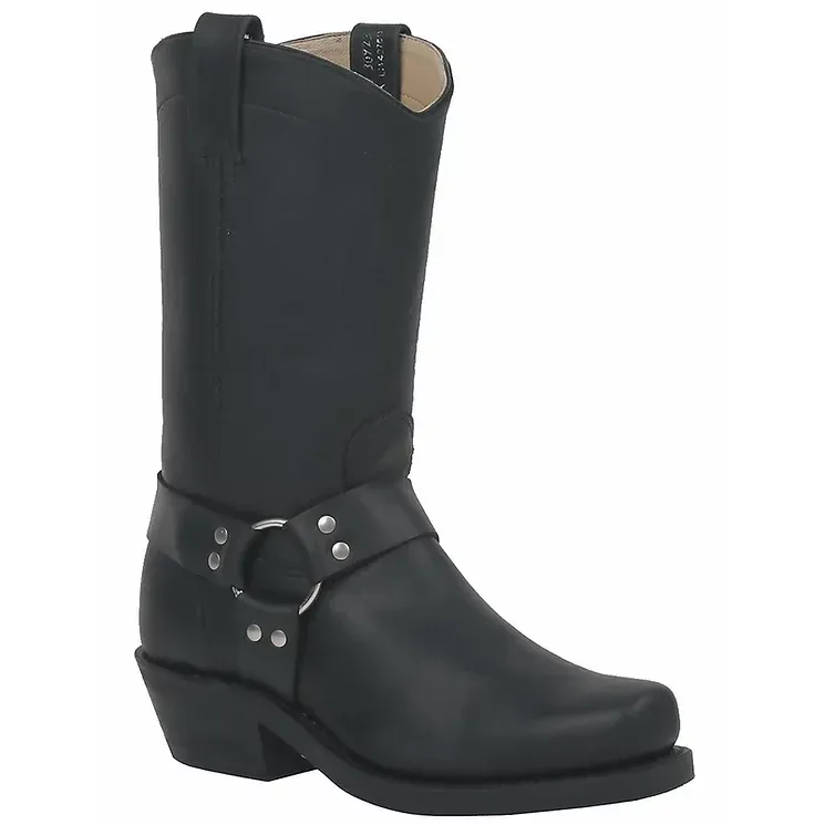 Canada West Men's Biker &amp; Engineer Boots - Black Loggertan, Size: 7