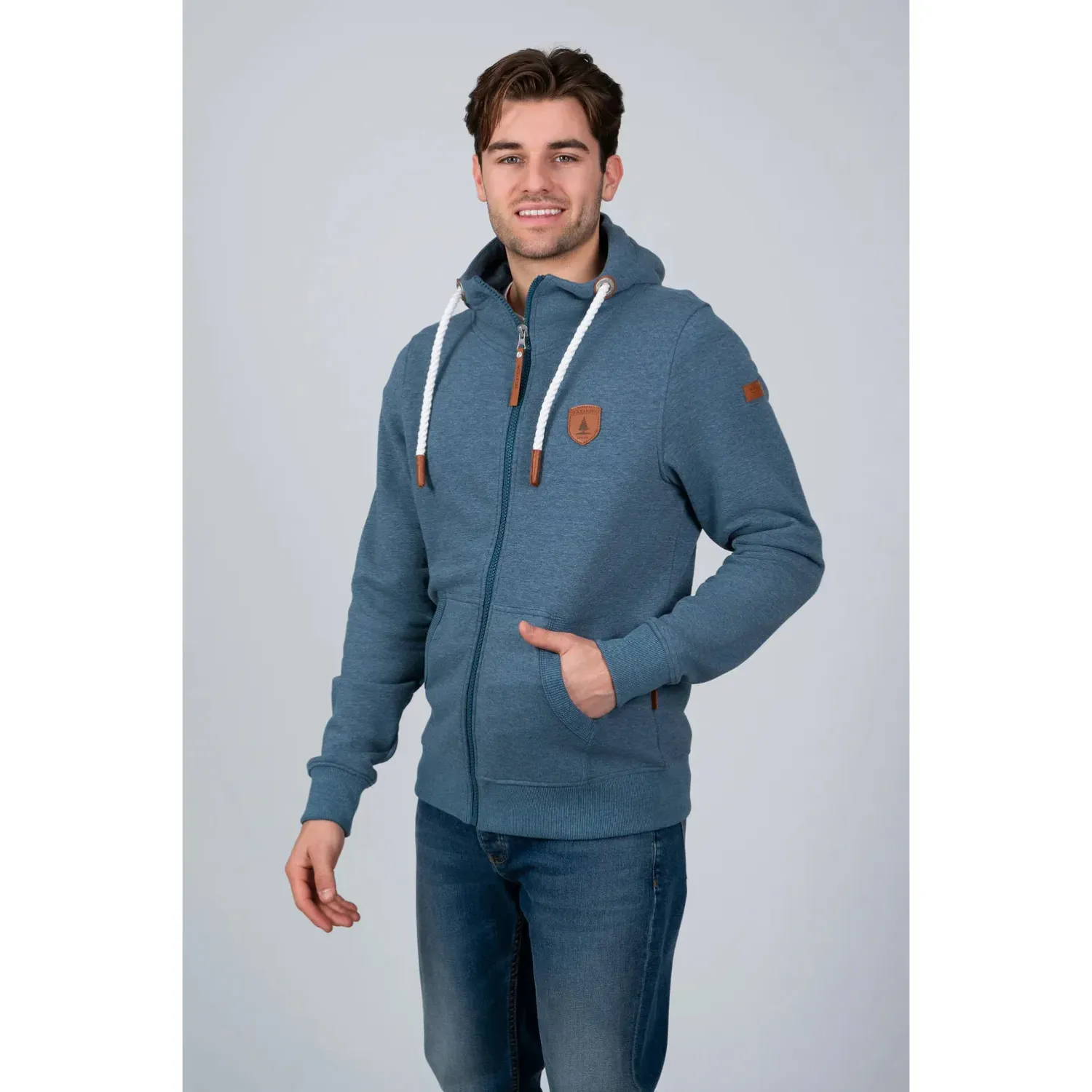 Wanakome Men's Zeus Hoodie-Multiple Colours, Color: Indigo Fade, Size: S