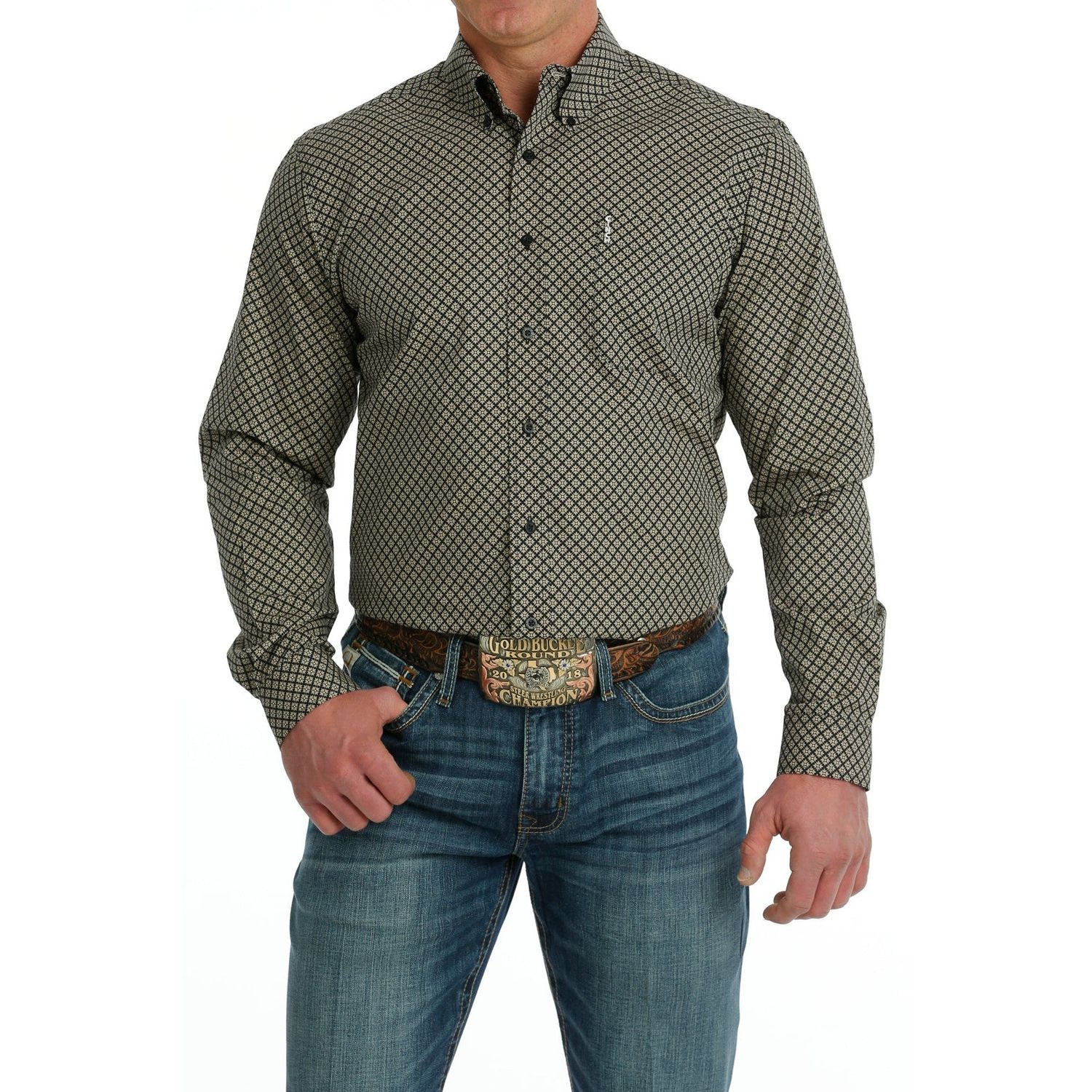 Cinch Men's LS Modern Shirt - Black