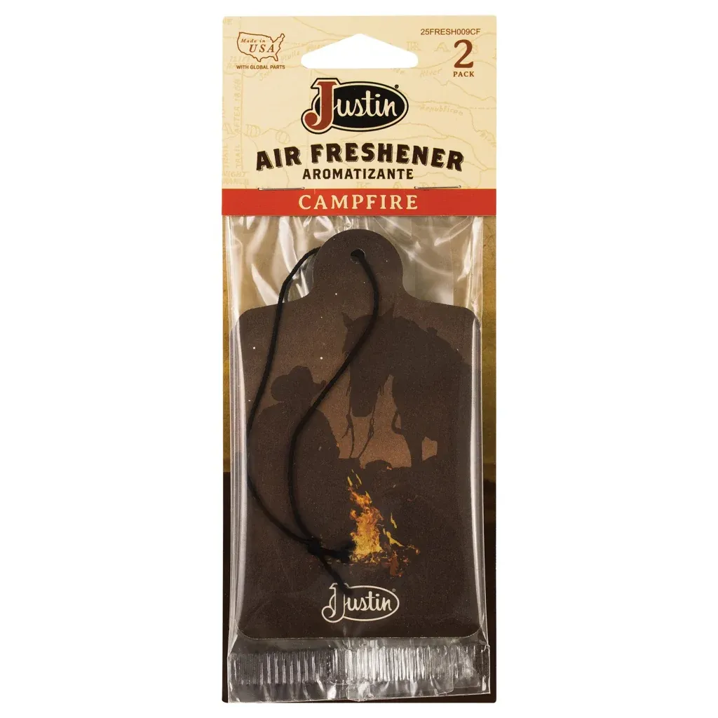 Justin Air Freshener - 2-Pack, Scent: Campfire