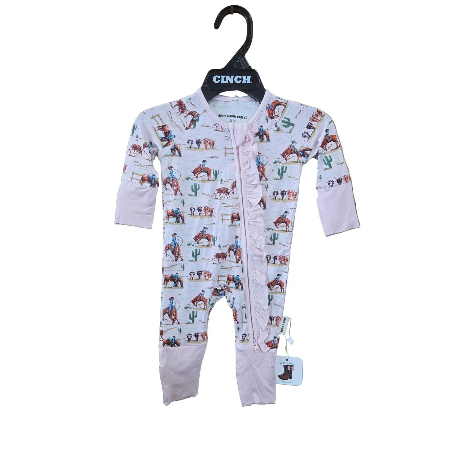 Boots &amp; Bows Infants Prairie Dust Sleepwear - Cream