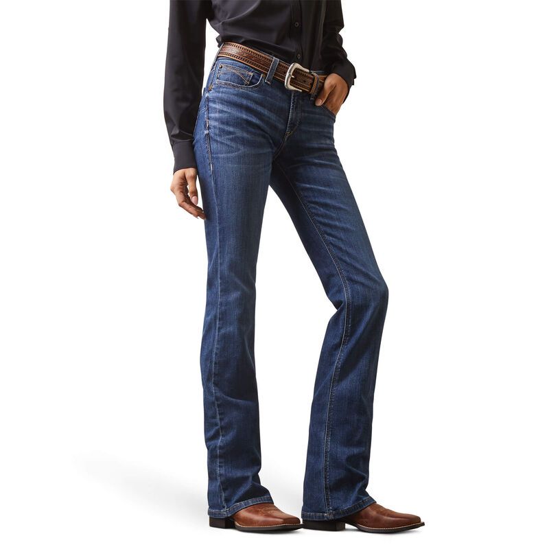 Ariat Women's REAL Perfect Rise Leila Boot Cut Jeans - Irvine
