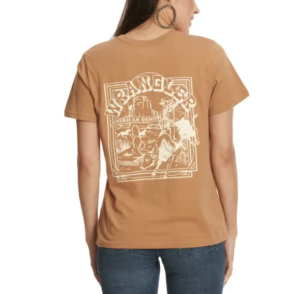 Wrangler Retro® Women's Graphic Tee - Tobacco, Size: XS