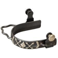 Weaver Leather Ladies Arrow Cross Bump Spur, Composition: Black