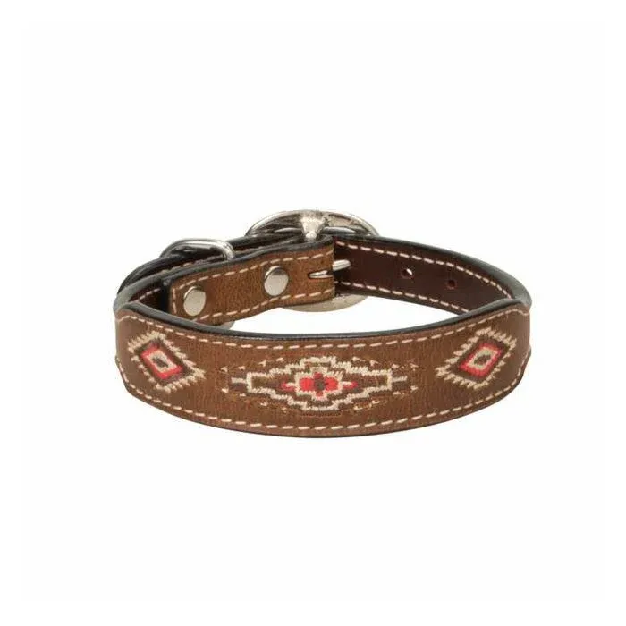Weaver Aztec Embroidery Collar 3/4", Size: 13"