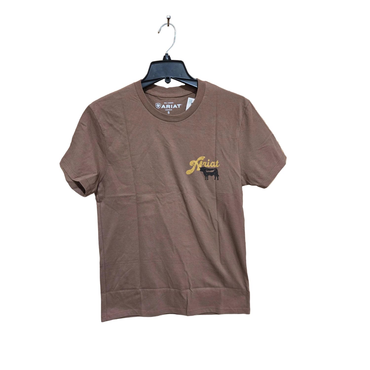 Ariat Men's BBQ Smoke Short Sleeve Tee Shirt - Soft Silt