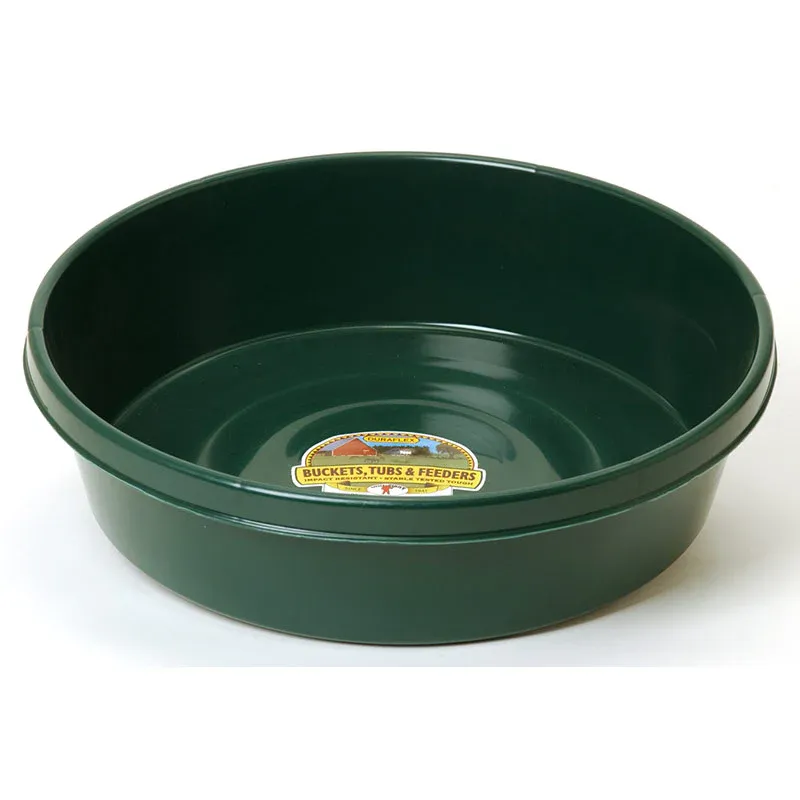 Plastic Pan Feeder - 3 GAL, Color: Green