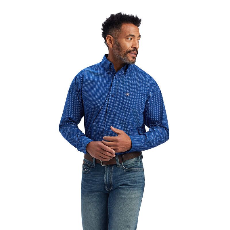 Ariat Mens Benedict Classic LS Shirt - Classic Blue