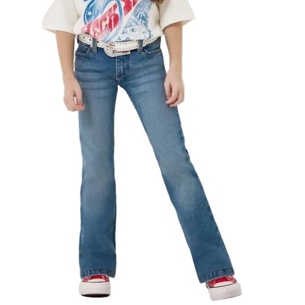 Wrangler Girl's Lainey Wilson High Rise Boot Huggers- Wrangler Blue Wash