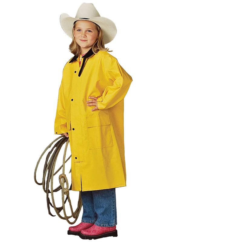 Double S Kid's Saddle Slicker - Yellow