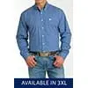 Cinch Men's Long Sleeve Shirt- Royal Blue - MTW105764X-ROY
