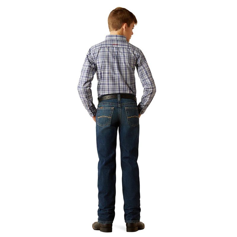 Ariat Boy's B5 Slim Nate Straight Leg Jeans - Cyclone