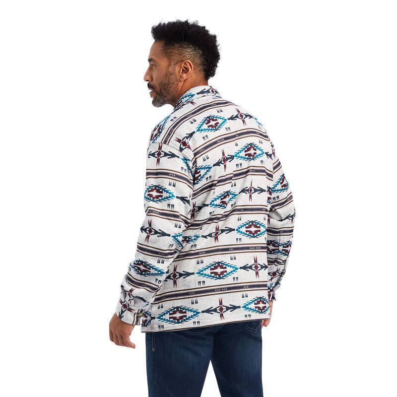 Ariat Men's Caldwell Printed Shirt Jacket Dark Oatmeal
