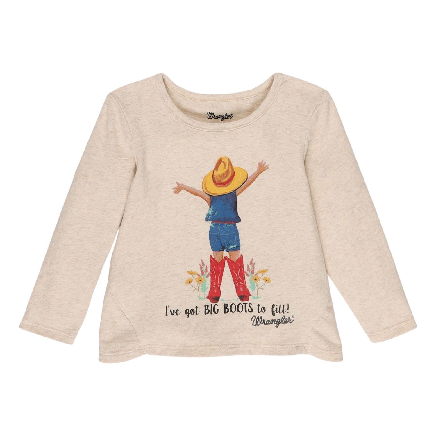 Wrangler Baby Girl Shirt - Oatmeal Heather