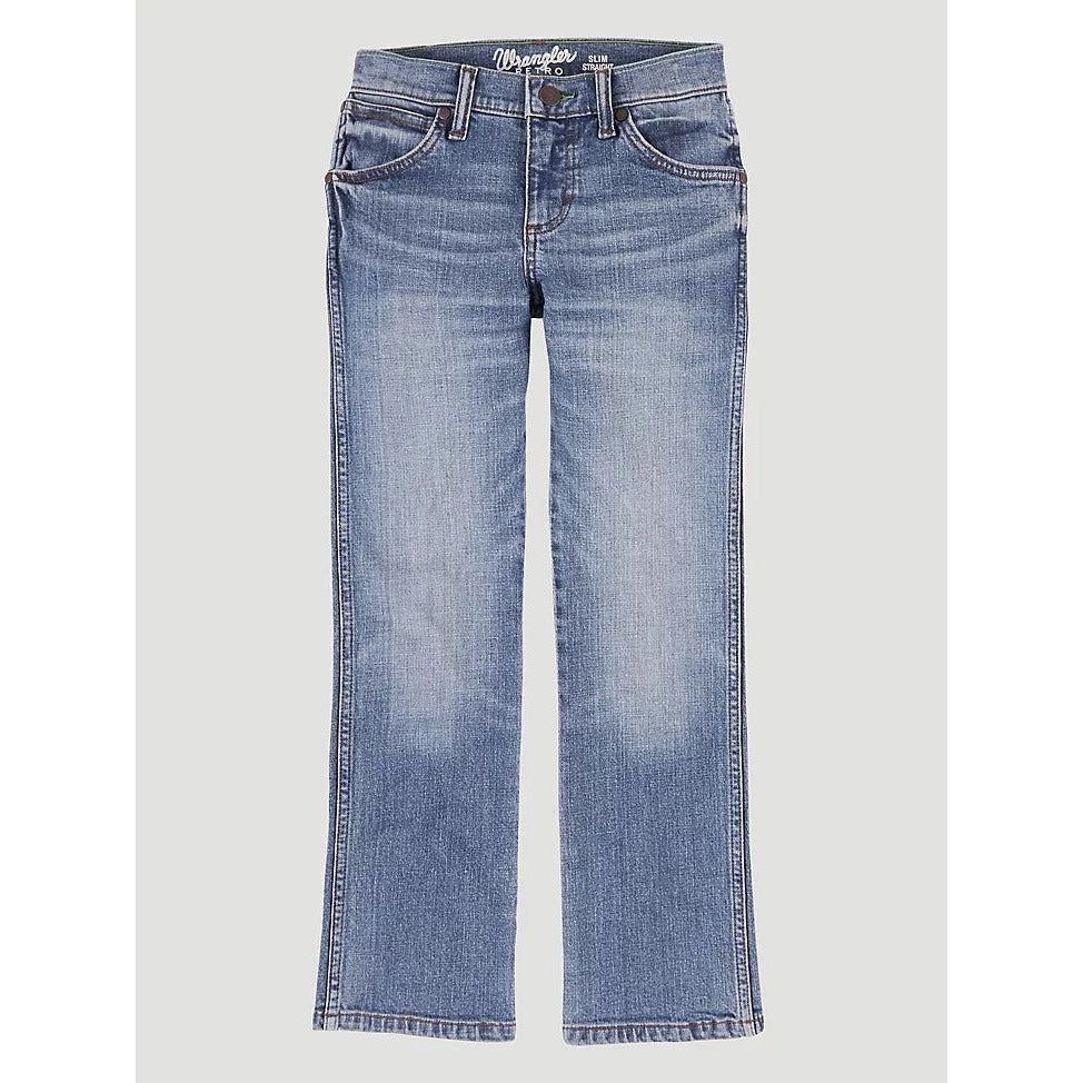 Wrangler Western Boys Retro Slim Straight Jeans (88BWZ)