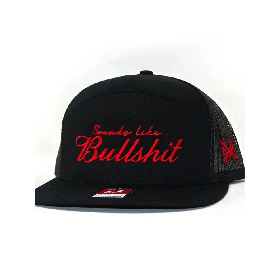 MHC Sounds Like Bullshit Snapback Cap, Color: 168 Richardson Black
