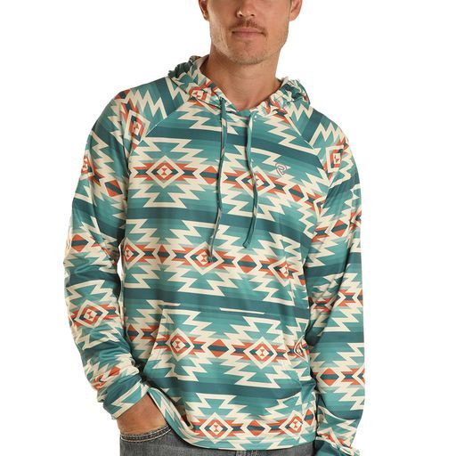 Rock &amp; Roll Men's Printed Performance - Teal