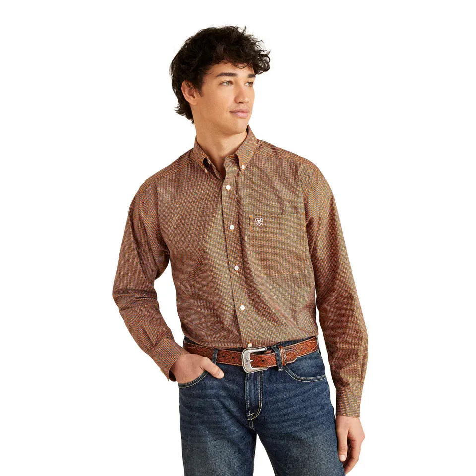 Ariat Men's Gallo Classic Fit Shirt - Rush of Blue, Size: XS