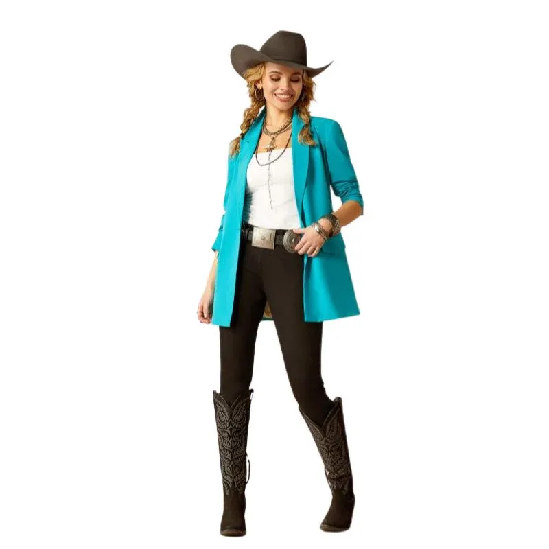 Ariat Women's Long Sleeve Totally Turquoise Blazer - Capri Breeze