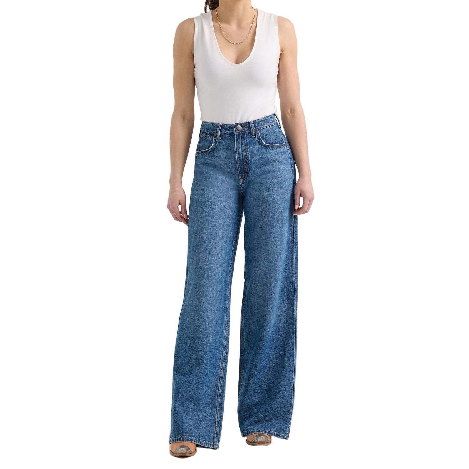 Wrangler Women's Yvette Treo Wide Leg High Rise Jean - Bailey