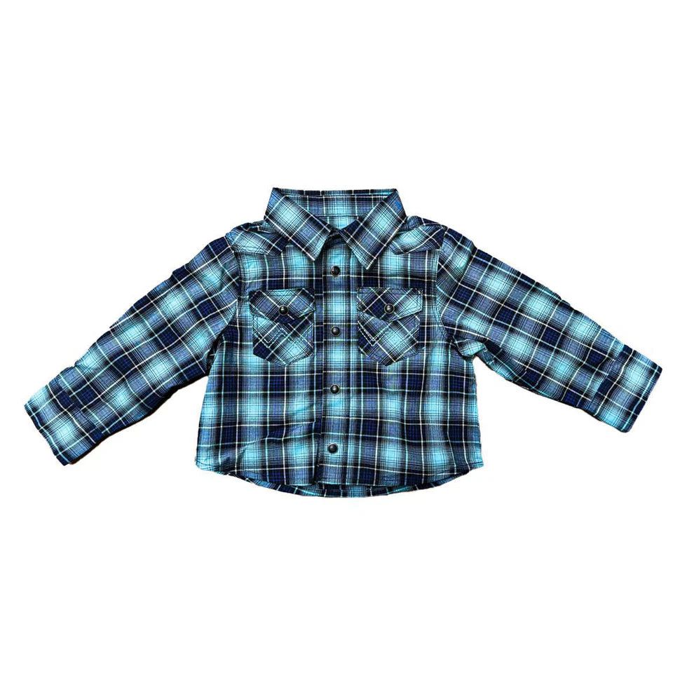 Wrangler Baby Boy Long Sleeve Plaid Shirt