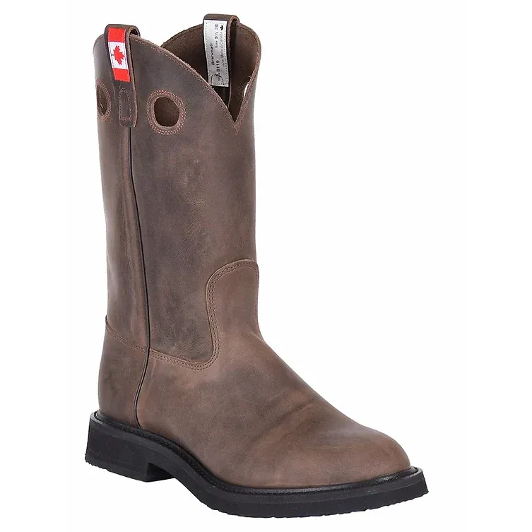 Brahma Men's Spongy Roper Western Boots - Crazy Goucho, Size: 7