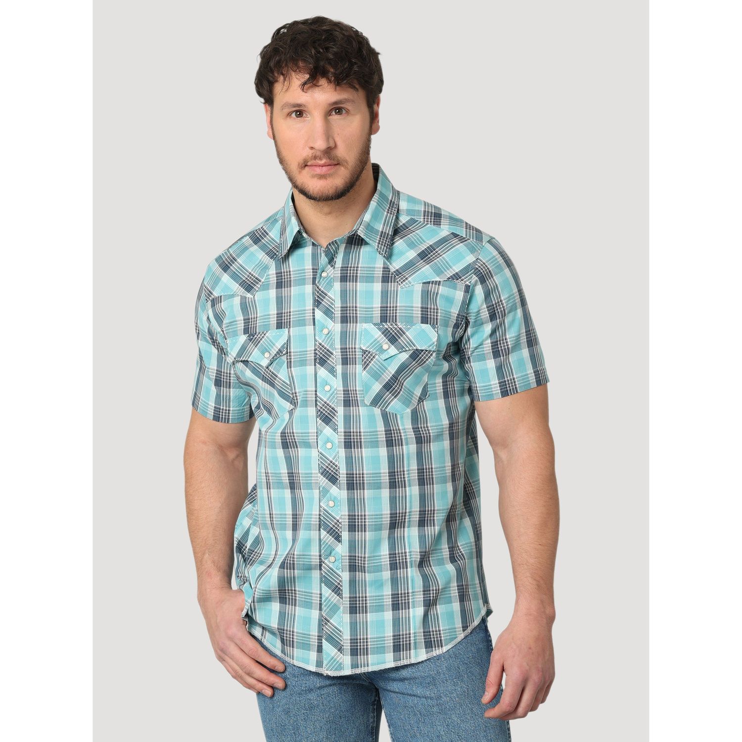 Wrangler Mens Western Fashion Snaps LS Shirt