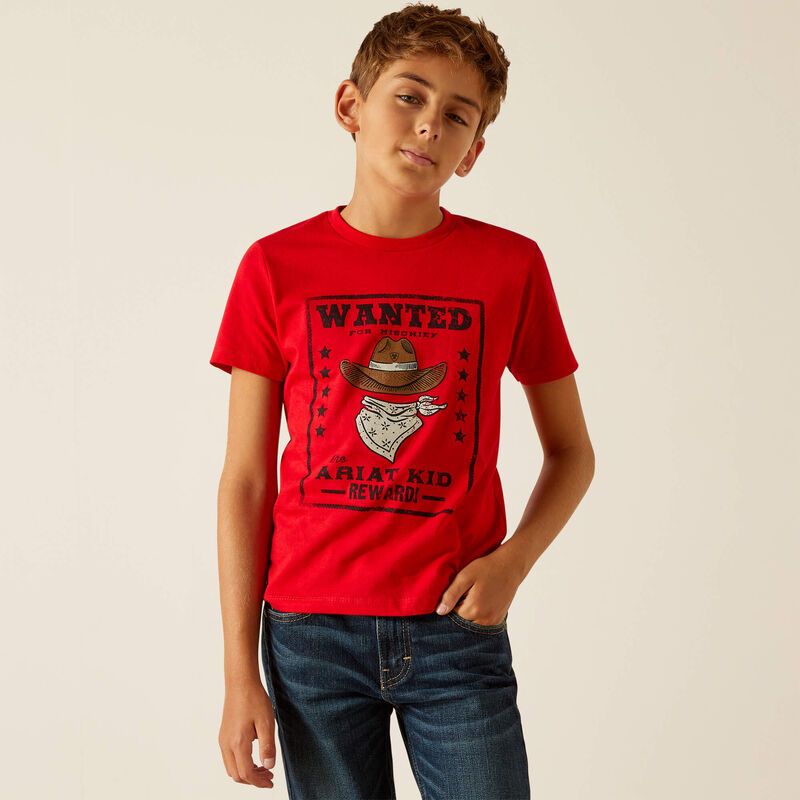 Ariat Boy's Kid T-Shirt - Red