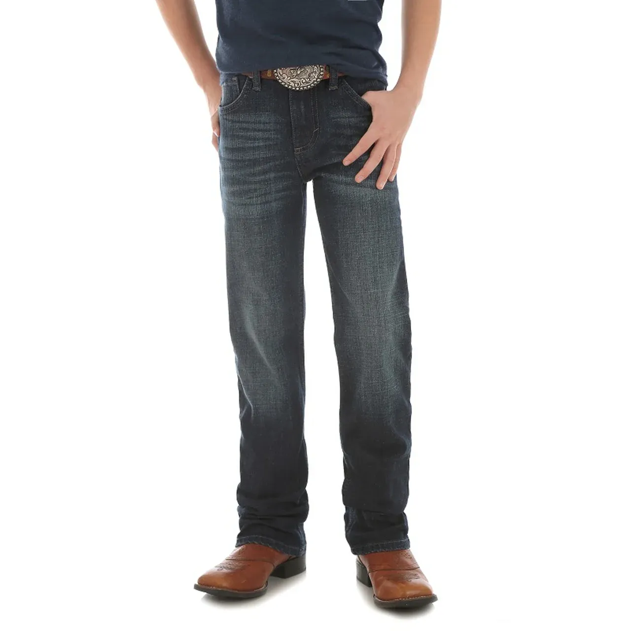 Wrangler Boy's 20X No.44 Slim Fit Jeans, Fit: Husky, Size: 8